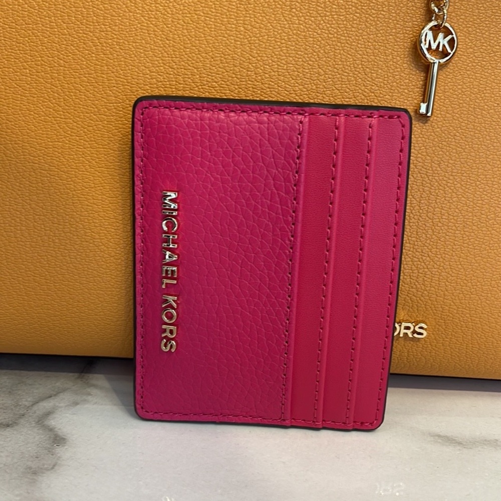 MICHAEL KORS
Large Pebbled Leather Card Holder Case
Electric Pink 
NWT - Picture 11 of 16